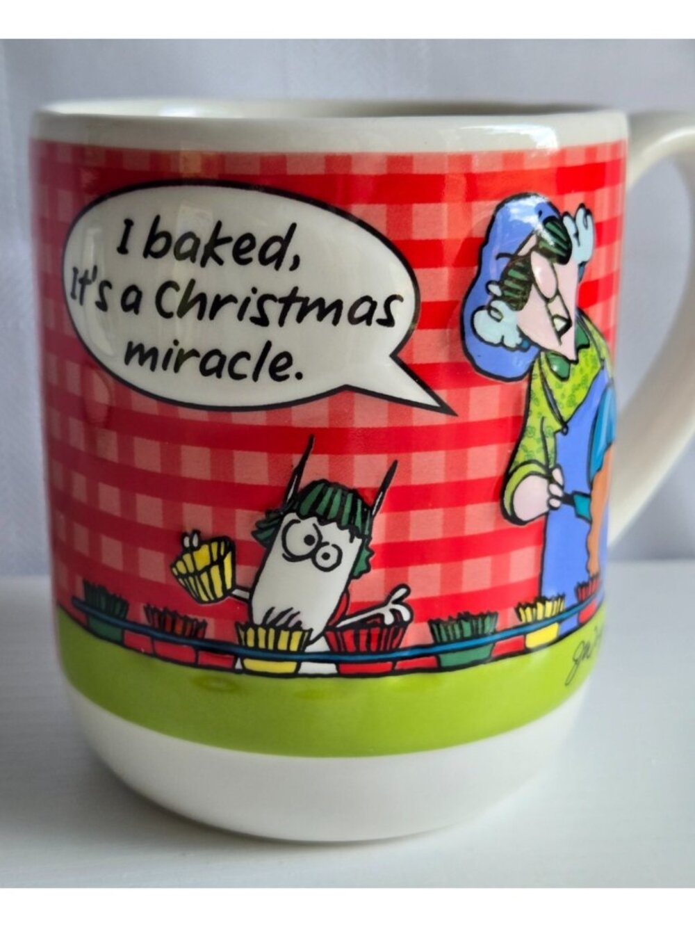 Maxine Hallmark Collectibles Mug I Baked, Cup Too Much Wine? Metal Gift Bag - Picture 2 of 16